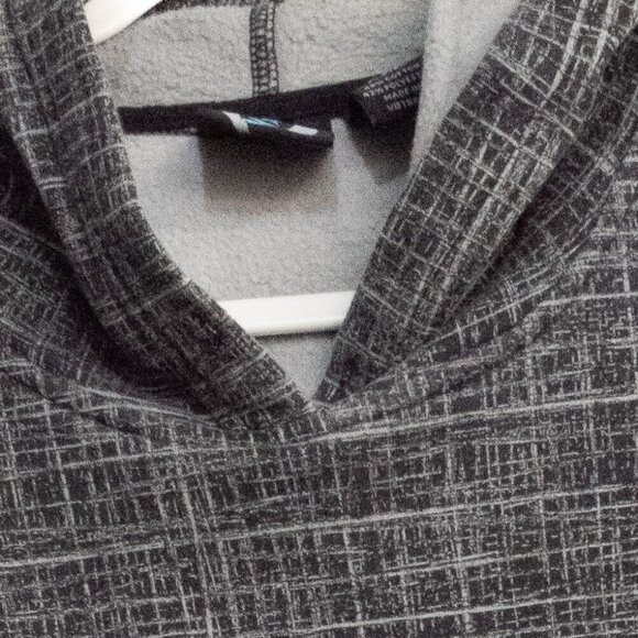 SB Tech Mens Medium Gray Sweater Solid Long Sleeve Pullover Hooded Casual 2XL - Picture 3 of 7